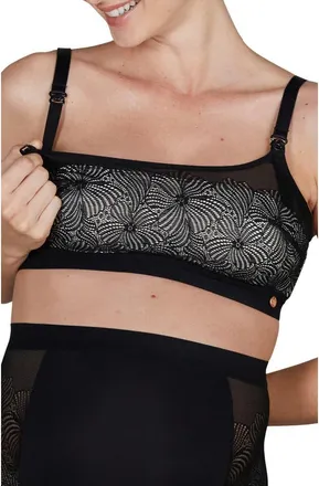 Cache Coeur Dahlia underwired maternity and nursing bra in Black at Nordstrom, Size Xx-Large