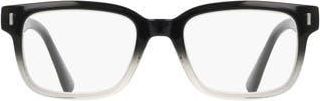 Cole Haan 52mm Square Reading Glasses in Black Ombrey Clear at Nordstrom Rack, Size +1.50