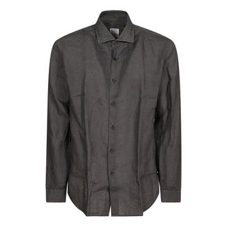 Xacus Casual Shirts, male, Brown, Size: 4XL Lino Tinto Capo