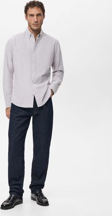 Mango Camicia 100% cotone righe kodak bordeaux - Uomo - XXL - MANGO MAN