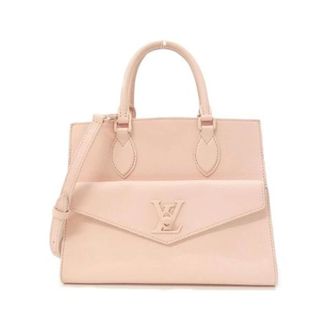 Louis Vuitton Pre-owned Lockme Tote Calf Handbag - Dames - Pre-owned - Roze - Maat: ONE Size Leer