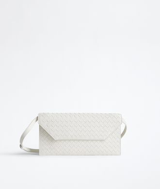 Bottega Veneta Intrecciato Piccolo Envelope Pouch - White - Women