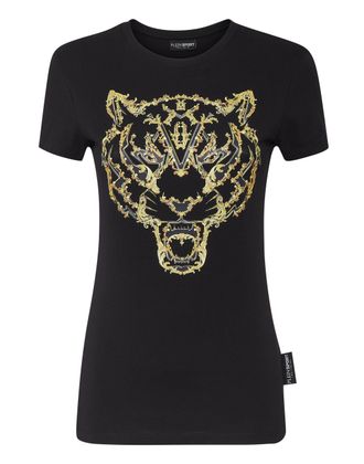Plein Sport T-Shirt Ronde Hals Tiger