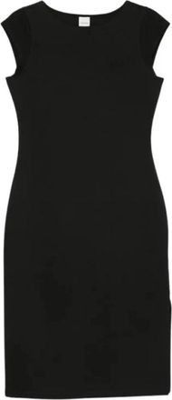 Calvin Klein Ponte Jurk - Dames - Casual kleedjes - Zwart - L - Polyester - Kleedjes