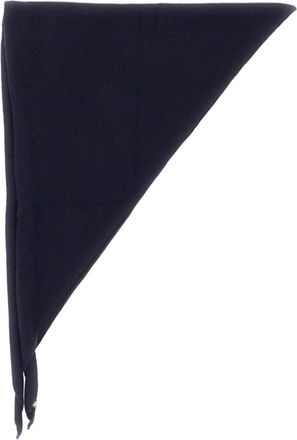 Extreme Cashmere Navy Blue Bandana Cashmere-Blend Scarf
