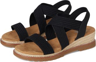 Skechers Bobs Womens Desert CHILL Uptown Haze, Black Textile/Synthetic, 5.5 UK