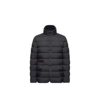 Moncler Moncler Elarune Hooded Down Jacket, Men, Blue, Size: 3