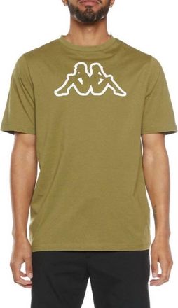 Kappa Mens Logo Fleece Cromok T-Shirt In Olive