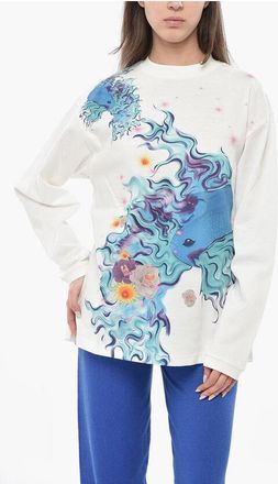 MACCAPANI Printed Cotton Crewneck T-Shirt size Xs