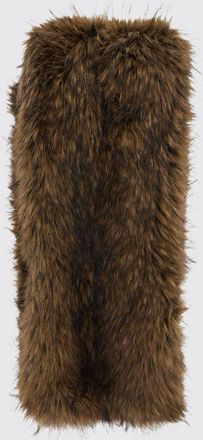 Bazar Deluxe Rectangular Faux Fur Scarf with Straight Hem