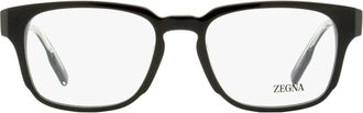 Ermenegildo Zegna EZ5262 Keyhole Rectangular Eyeglasses - Black