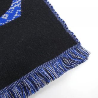 Louis Vuitton Vintage, unisex, Blauw, ONE Size, Pre-owned Shawl