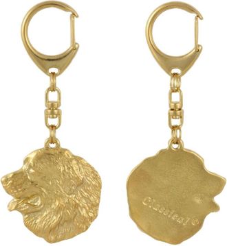 OEM Perro De Monta&ntilde;a Bern&eacute;s I: Llavero De Perro Ba&ntilde;ado En Oro En Una Caja De Regalo, Decoraci&oacute;n De Bolso, Accesorio De Lujo De Art-dog