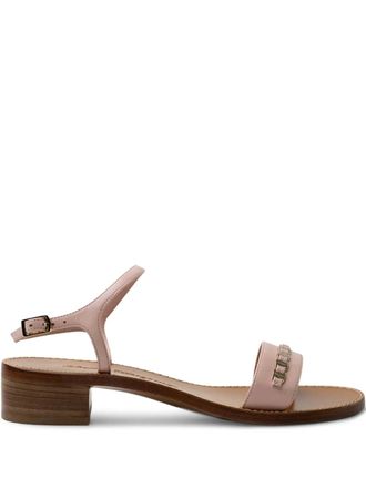 Ferragamo Sandalen met kettingdetail - Roze