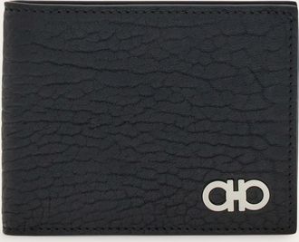 Ferragamo Men Gancini wallet Black