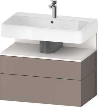 Duravit Duravit - Qatego Mueble Bajo Lavabo, 1 Extra&iacute;ble Y 1 Caj&oacute;n
