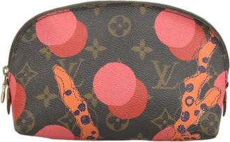 Louis Vuitton Pre-owned Canvas pouches - Dames - Vintage Clutch - Bruin - ONE Size - Vintage