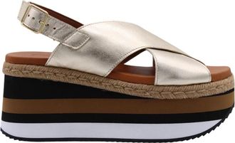 Sweet Pants Stijlvolle Sandalen voor Vrouwen - Dames - Sleehakken - Geel - 40 EU - Schoenen