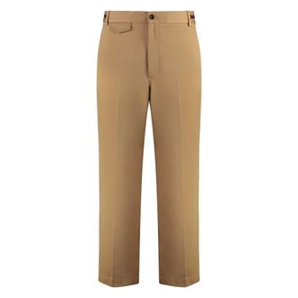 Gucci Heren, Broeken, Bruin, Maat: S Katoen