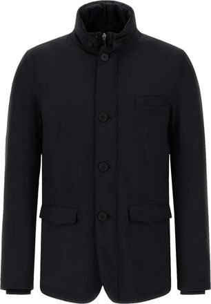 Herno Light Jackets, male, Black, XL, Laminar Blazer Windstopper 2-Layer Jacket