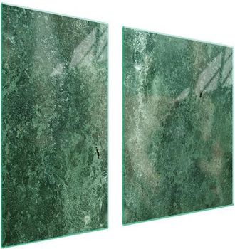 OEM Placa Protectora De Vidrio Para Estufa 90x52 Turquesa