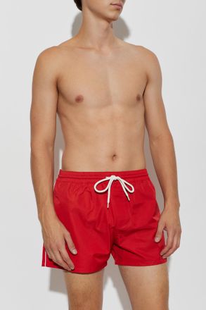 Balmain Swim Shorts, Mens, Red