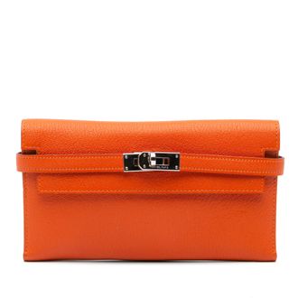 Herm&egrave;s Kelly Wallet Leer Knoop