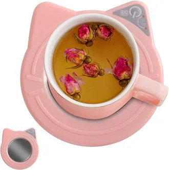 OEM Calentador De Caf&eacute;, Posavasos Con Calefacci&oacute;n Usb, 11,5 X 15 Cm, 8 W, Temporizador Ajustable De Dos Niveles, El Hogar O Los Viajes, T&eacute; Y M&aacute;s