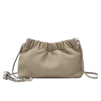 Generic Leather Women Shoulder Bags Brand Small Chain Flap, Compatible For Ladies Handbag Female Crossbody(Grey)