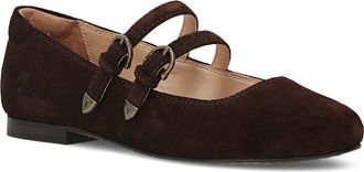 Frye Carson Multi Mary Jane Flat in Chocolate at Nordstrom, Size 6.5