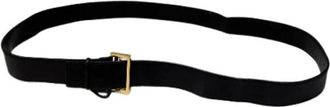Gucci Pre-owned Rectangular Buckle Belt - Dames - Vintage Accessoires - Zwart - ONE Size - Leer - Vintage