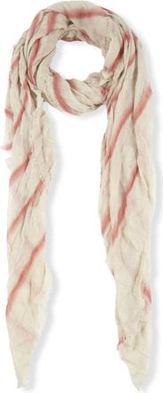 Cortana Rood Gestreept Foulard Maltinto - Dames - Sjaals - Veelkleurig - ONE Size - Leer - Accessoires