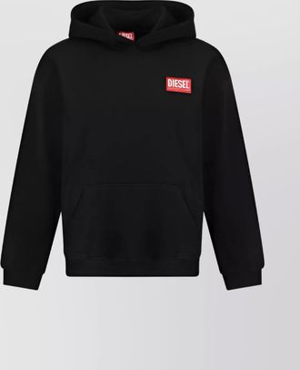 Diesel cotton hoodie kangaroo pocket
