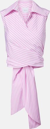 Patou Top de algod&oacute;n a rayas