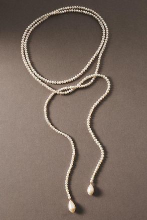 Shashi Bolo Tie Pearl Necklace