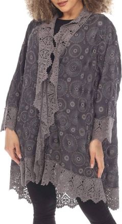 Johnny Was Bubbles Sparrows Jacket In Iron-Steel