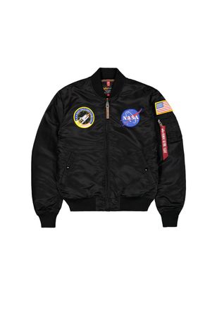 Alpha Industries Bomberjacke ALPHA INDUSTRIES MA-1 VF Vintage Fit NASA, Herren, Gr. 4 XL, schwarz, Obermaterial: 100% Nylon; Futter: 100% Nylon; F&uuml;llung: 100% Polyeste