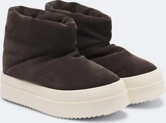 Rick Owens Mega Bumper suede ankle boots