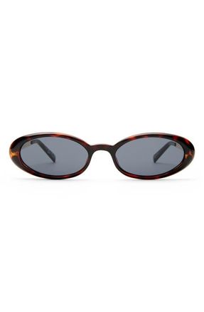 Le Specs Magnifique 51mm Oval Sunglasses in Dark Tort at Nordstrom