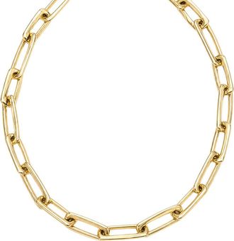 Argento Vivo Chunky Paper Clip Chain Necklace in Gold at Nordstrom