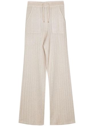 Lorena Antoniazzi Flared broek - Beige