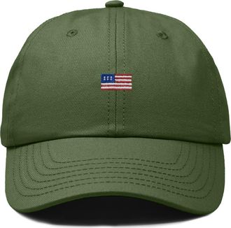 Dalix USA Flag Dad Cap in Kelly Green at Nordstrom