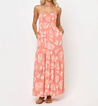 L*Space Mallorca Maxi Dress In Shell Or High Water