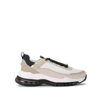 Kurt Geiger Womens Legit Lace Up2 Sneakers - Taupe Fabric - Size UK 3