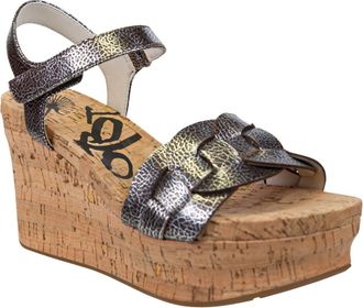 OTBT Womens Charleston Wedge Sandals In Silver