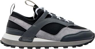 Ferragamo Sand/Nero Sneakers Regular Fit - Heren - Sneakers - Zwart - 38 1/2 EU - Leer - Schoenen
