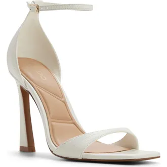 Aldo Evvie Ankle Strap Sandal in White at Nordstrom, Size 6.5