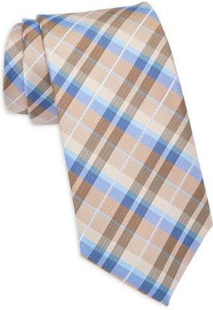 Tommy Hilfiger Moura Plaid Tie in Taupe at Nordstrom Rack