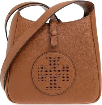 Tory Burch Tassen, Dames, Bruin, ONE Size, Leer, Crossbody Tas