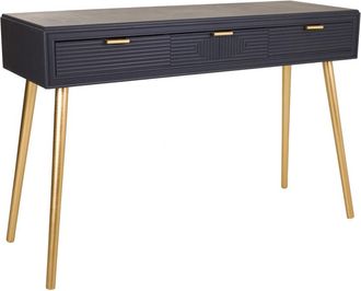 Wanderlust Deco Recibidor-consola de madera gris oscuro 120x41x78